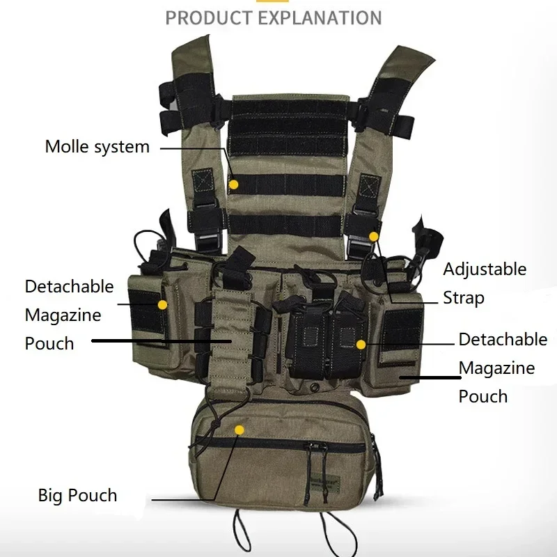 D3CR Chest Rig Vest Multicam N - Crossfit Gear Men recensione e prezzo